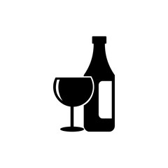 bottles and glasses logo