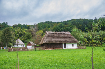 Fototapeta na wymiar old house in the open-air museum