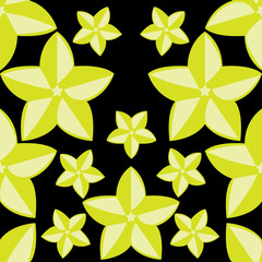 fruit pattern background graphic Carambola