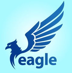 Vector abstract, Eagle flight symbol