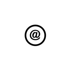 email circular button