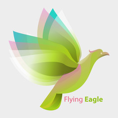 Flying eagle symbol or logo
