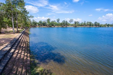 “Srah Srang” reservoir for king in past at Angkor