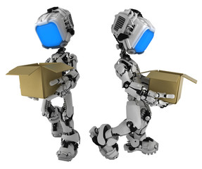 Live Screen Robot, Box Carry