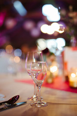 table decoration at a wedding