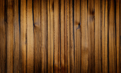 Vertical wood textured background. Wooden wall or floor with grain and texture.