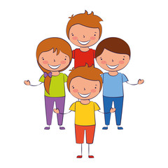 boys and girl friends together