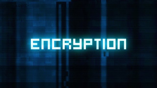 Encryption Title Type Animation [4K Loop]