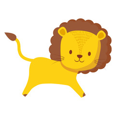 cute circus lion character