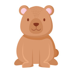 cute bear teddy character