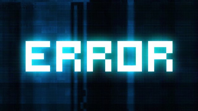Error Title Type Animation [4K Loop]