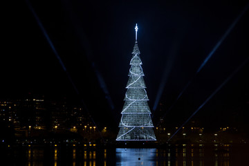 Inauguration of the Christmas tree of the lagoon Rodrigo de Freitas