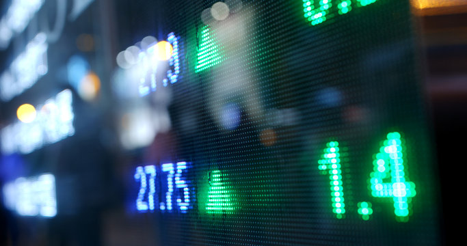 Display of Stock market quotes