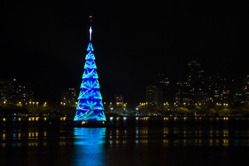 Inauguration of the Christmas tree of the lagoon Rodrigo de Freitas