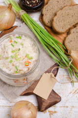 Traditional sauerkraut with carrots