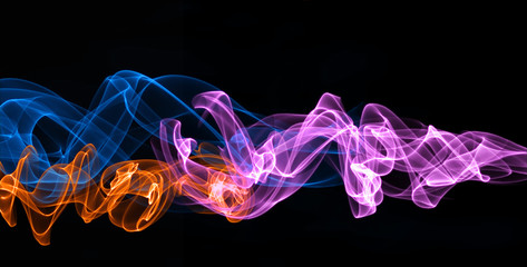 abstract smoke on black background