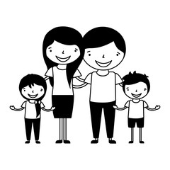 family characters cartoon