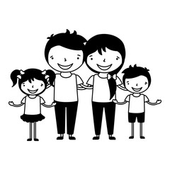 family characters cartoon