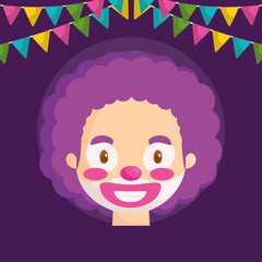 circus clown funny character