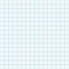 Graph Paper Seamless Pattern - Blank grid or sheet of graph paper for back to school