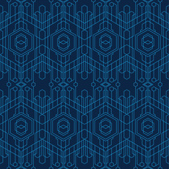 Abstract art modern geometric seamless pattern