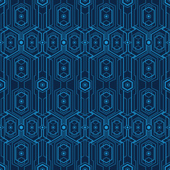 Abstract art modern geometric seamless pattern