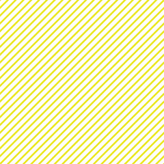 Diagonal Stripes Seamless Pattern - Thin yellow diagonal stripes on white background