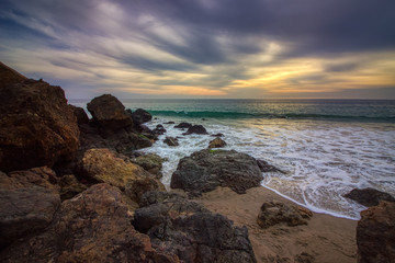 Cloudy Point Dume Sunset