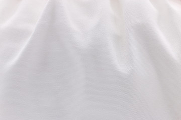 White fabric texture background.