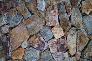 Texture of fragment of a wall from a chipped stone