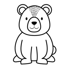 Obraz na płótnie Canvas cute bear teddy character