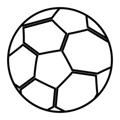 Obraz premium football soccer balloon icon