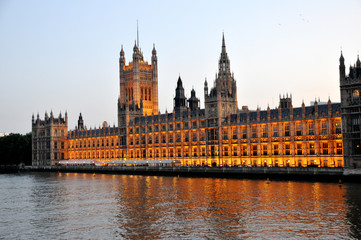 Fototapeta na wymiar Houses of Parliament, London England
