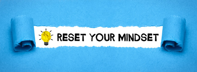 Reset your Mindset - obrazy, fototapety, plakaty