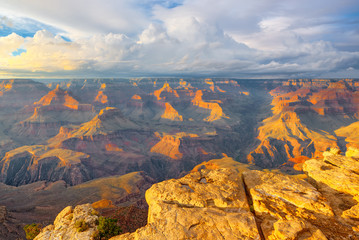 Amazing natural geological formation - Grand Canyon in Arizona, Southern Rim.