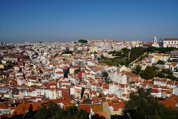 Fototapeta na wymiar View from Castelo de Sao Jorge - Lisbon