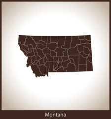 map of Montana