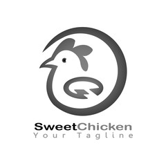 This logo has a picture of a chicken. This logo is good for use by a company and business. Or it can also be used as an application logo and various other creative businesses.