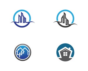 Building logo icon illustration