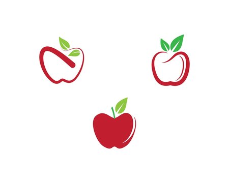 Apple  logo template vector  icon illustration