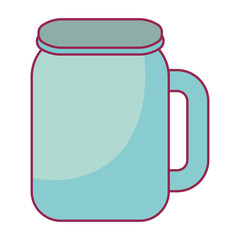 cute beverage jar icon