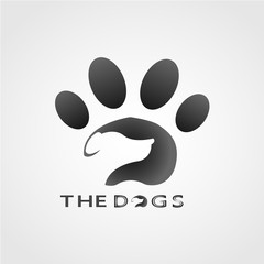 This logo shows a dog with its footprint as the background. This logo is good for use by companies or businesses. But this logo can also be used as an app logo and various other creative business.