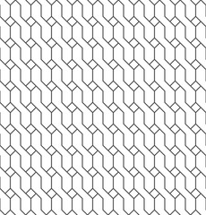 Seamless geometric pattern. Monochrome graphic repeating design. Modern minimalist stylish ornament. Vector
