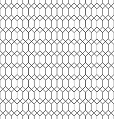 Fototapeta premium Seamless geometric pattern. Monochrome graphic repeating design. Modern minimalist stylish ornament. Vector