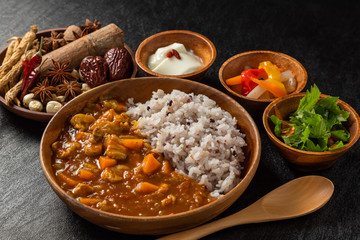 カレーライス　Curry and rice
