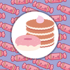 sweet donuts isolated icon