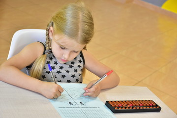 child in class