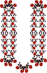 The stylized ethnic ornament  
