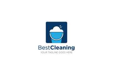 cleaning logo and icon vector illustration design template