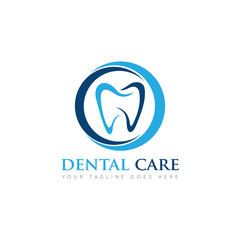 dental logo and icon vector illustration design template